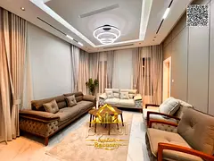 A 10% down payment and a monthly installment of AED 5,000. Own a villa at the lowest price on the ma