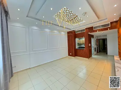 2 Bhk \modern open kitchen, elegant interior décor, and a partial sea view