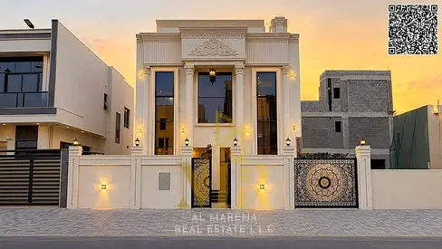 Villa for Sale in Al Helio Center 2 – Ajman | 6 Master Bedrooms | Two Floors + Roof | High-Quality Custom Finishes | Registration and Ownership Transf