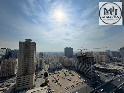 للإيجار 3 غرف وصالة وغرفة خادمة ماستر في أبراج غلفا عجمان | جيم ومسبح وباركن مجاني