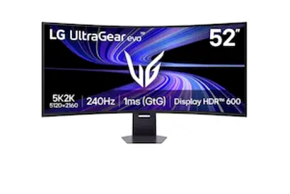 LG UltraGear evo G9 Model 52G930B-B is a 52-inch curved ultrawide gaming monitor. LG markets it as t