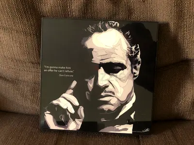 Pop Art - Godfather (Movie) and Eric Clapton
