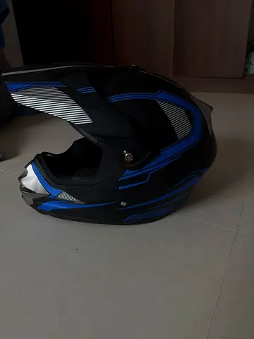 Racing helmet FOX premium quality for racing riding etc Blue and Black edition