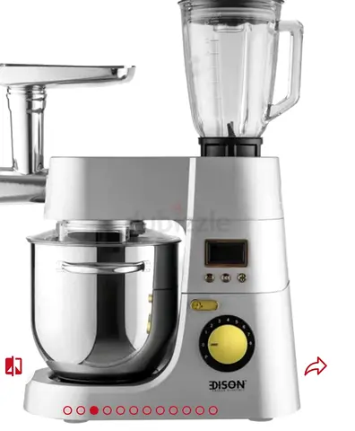 Multifunction Kitchen Mixer with glass Blender jar &Meat Grinder Attachment