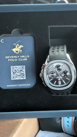 Beverly Hills Polo Club men's chronograph watch with rubber strap