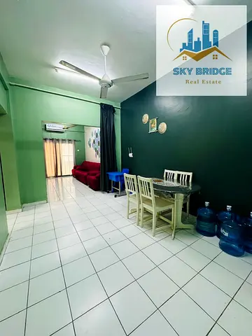 Fully Furnished 1-bedroom with Very Huge Hall&balcony available for family in AL Shuwaiheen sharjah close to Cornish