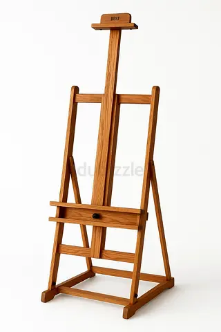 Easel - sturdy, adjustable studio made from solid hardwood.