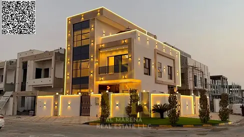 Luxury villa for sale in Al Zahia, Ajman—featuring high-end finishes, a modern design, and a prime location close to all amenities. Luxury villa for