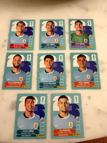 Lot of 9 Panini Argentina World Cup Player Stickers/Cards