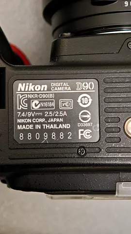 Nikon D90 DSLR body (used) - Made in Thailand, working condition