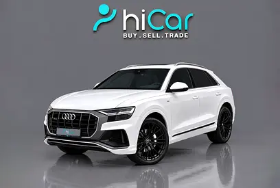 AED 3,065 pm • 0% Downpayment • Audi Q8 55TFSI Quattro S-Line • 1 Year Warranty