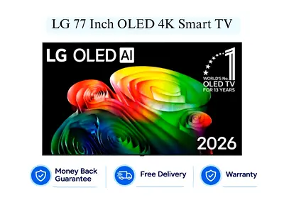LG 77 Inch OLED B6 AI 4K Smart TV 2026 Model OLED77B66LA