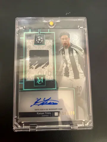 Signed kenan yildiz signed plus patch worn 118/199 Football Memorabilia Card (Limited Edition)