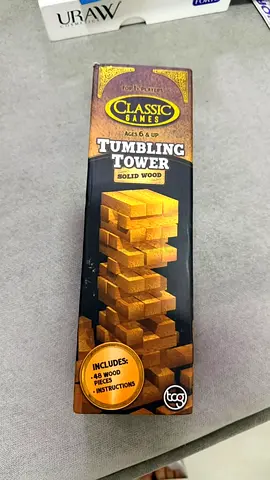 Classic Wooden Tumbling Tower (Jenga-style) - 48 Blocks, Complete Set