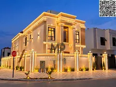 A luxurious 5-bedroom classic corner villa featuring a stone façade and high-end finishes. Ideally