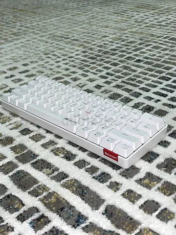 Baytion White Mini Mechanical Gaming Keyboard – 60% Compact