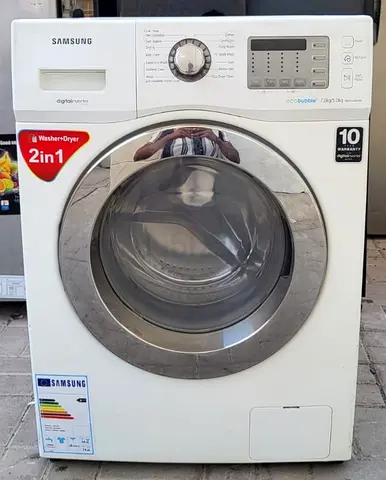 This one Samsung brand 7kg washer and 5kg dryer washing machine with perfect working condition