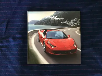 OFFICIAL FERRARI 458 SPIDER DEALERSHIP SALES BROCHURE