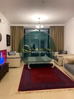 Two Bedroom Apartment for Rent in Corniche Residence Ajman with Full Sea View Two Bedrooms Two Bathr