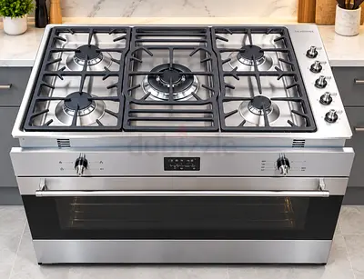 Smeg Stainless Steel 5-Burner Gas Range with Built-in Oven  Brand new never used.