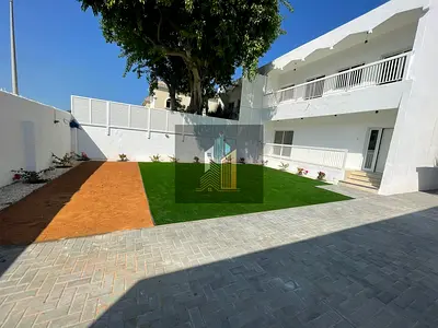 Luxury 3bhk villa with maid room like new with garden