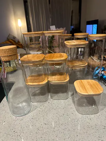 Glass jar - kitchen organizer