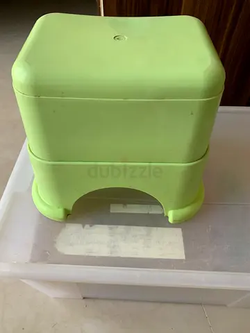 Children green stool chair