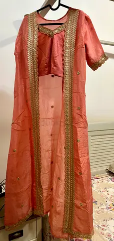 Tissue Indo Western 3 Piece Dress