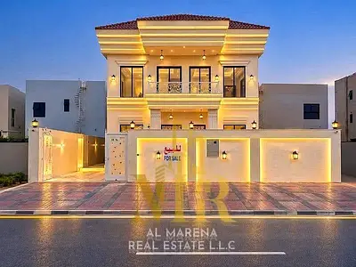 فيلا فاخرة للبيع في الزاهية – عجمان | تشطيبات سوبر ديلوكس | تصميم راقٍ | موقع استراتيجي