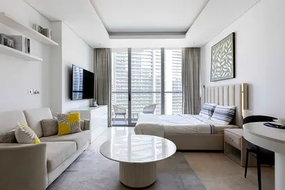 Fully furnished apartment | Private balcony | City view | Prime Business Bay location