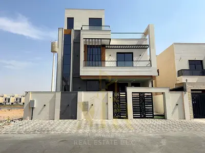 Villa for sale in Al Yasmeen – Ajman | 5 bedrooms | Two floors + roof | Includes electricity, water, and air conditioning
