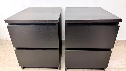 2x IKEA MALM Bedside Tables