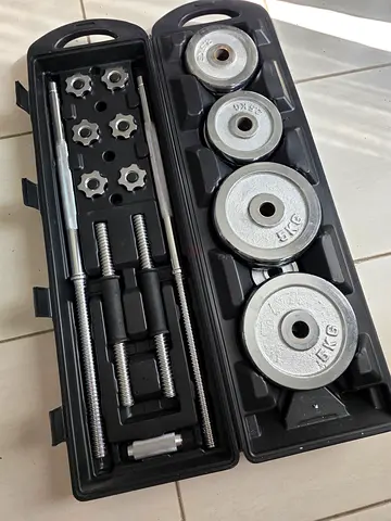 Weights 50kg / Set of two dumbells and darbell