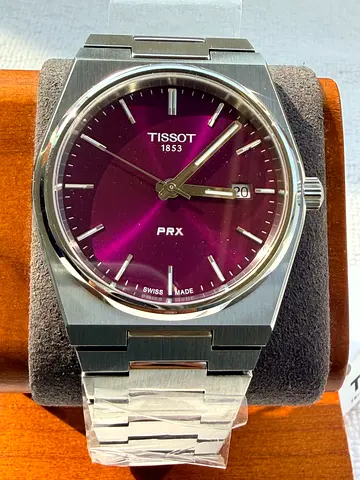Tissot PRX Quartz 40mm Purple T137.410.11.401.00 – Brand New