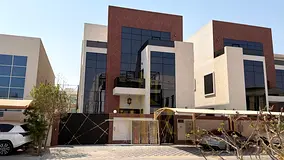 For sale in Al Tallah area, Ajman | Land area: 5,000 sq. ft. | Built-up area: 6,000 sq. ft. | Two fl
