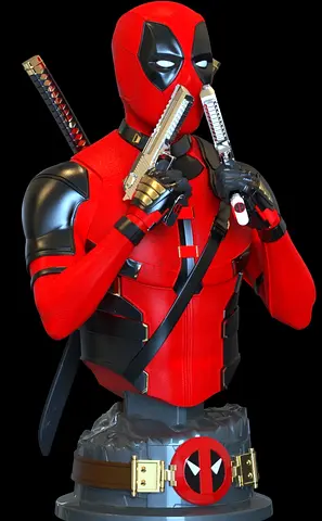 Life Size DeadPool Bust (3D printed)