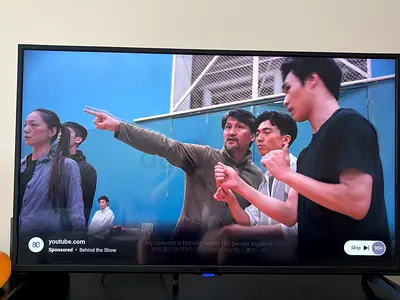 55" Flat Screen Nikai LED TV in Good Working Condition