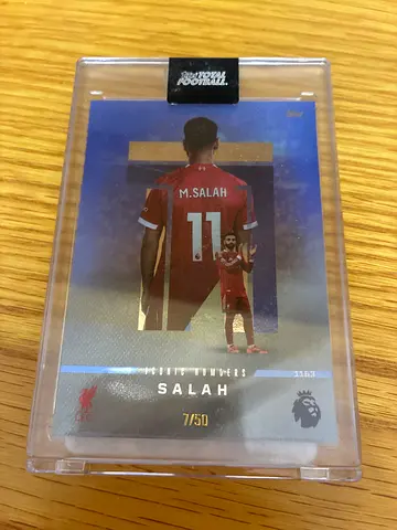 2025 topps total salah football iconic numbers