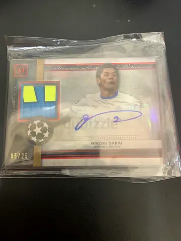 Signed Hiroki Sakai Limited Edition Match-Worn Patch Football Card (05/25)