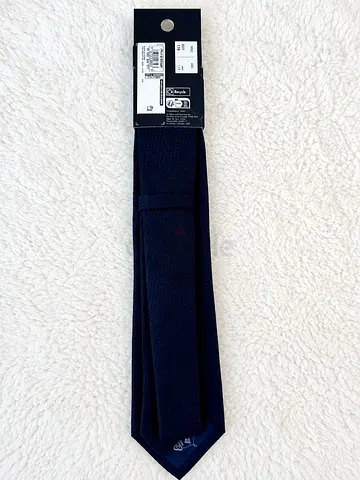 M&S Sartorial Pure Silk Navy Tie - Brand New