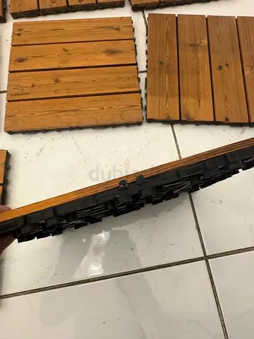 Interlocking Wooden Deck Tiles (Packable Patio Flooring Panels)