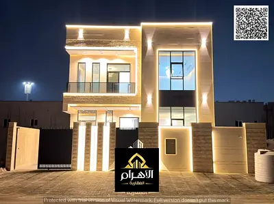 Own a 5-bedroom villa in Al Helio 2, Ajman—a corner unit facing Azha. The villa spans two floors pl