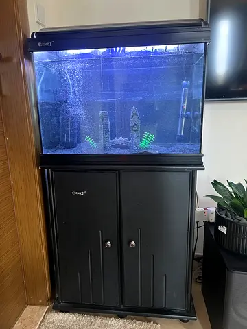 Aquarium Fish Tank with Cabinet & Accessories – Excellent Deal!