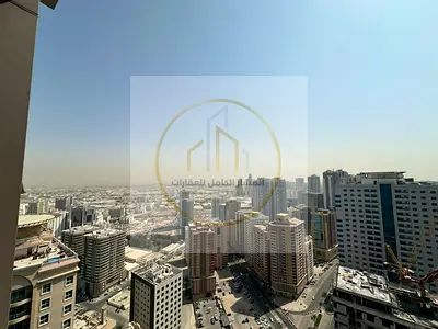 شقة غرفتين وصالة للإيجار في التعاون غرفتين ماستر وإطلالة مفتوحة ومطبخ مع بلكونة وباركينج مجاني