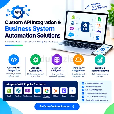 Custom API Integration & Business System Automation Solutions