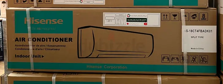 New Hisense Air Conditioner 1.5 Ton T3 Piston Compressor Split AC AS-18CT4FBADK01 with Box