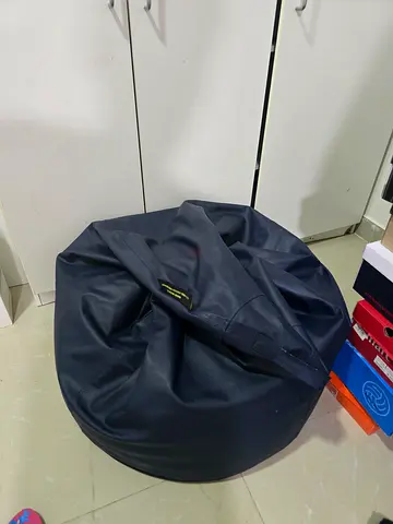 Navy blue bean bag chair - good condition