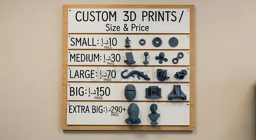Custom 3D Printing Service - Small to Extra Big Prints