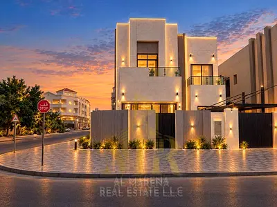 Luxurious Corner Villa for Sale in Al Rawda 2 – Ajman | Two Floors + Roof | 5 Bedrooms | 7 Bathrooms | Central Air Conditioning | High-End Finishes