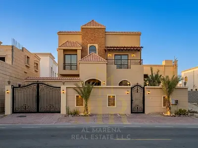 فيلا سكني تجاري للايجار السنوي في عجمان منطقة الروضه2 قريبة من شارع الشيخ عمار الرئيسي